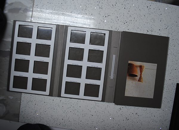 4折页色卡样品册,石英石烤漆样品盒人造石样板册厂家批发PY2155